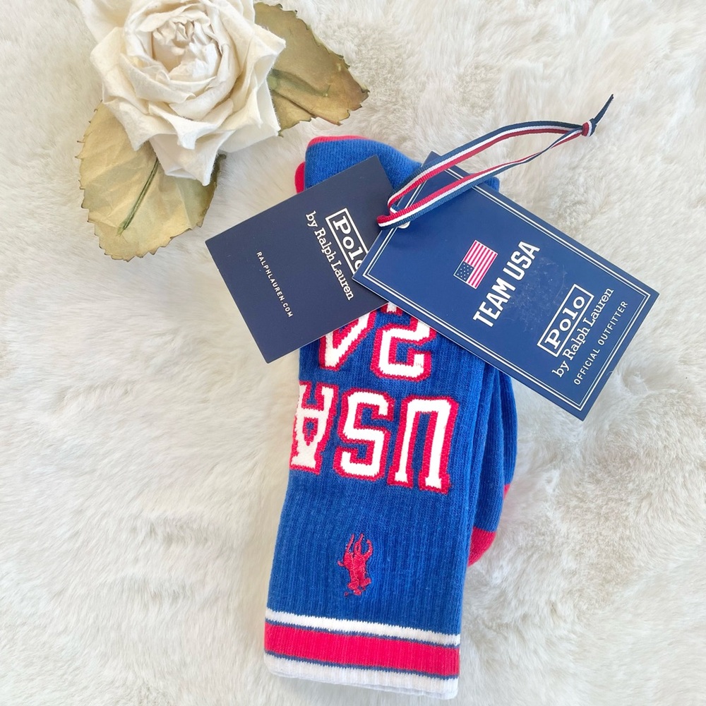 New with tags POLO by RALPH LAUREN official outfitter TEAM USA 24 SOCKS SZ 10-13
